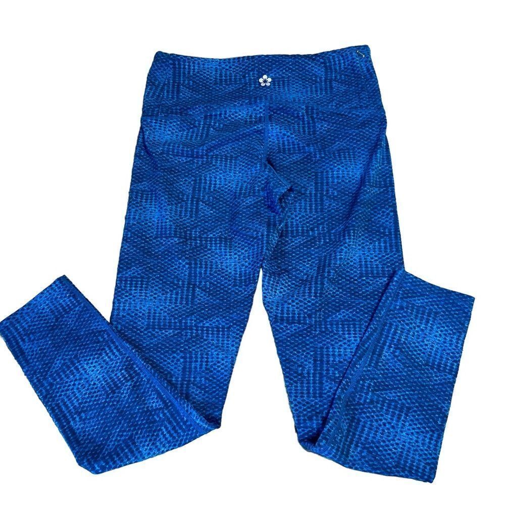 Blue Patterned Tuff Athletics Leggings NWOT